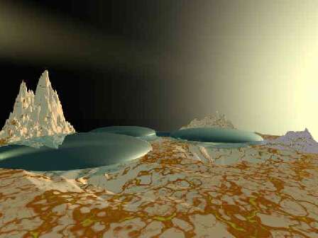 Hesperus Landing looking towards T-tauri