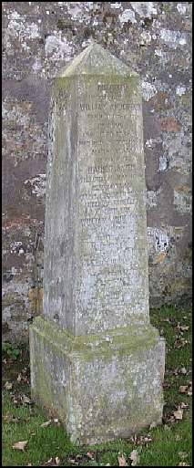 Memorial stone for William Anderson and Marion Smith, in old Crail churchyard