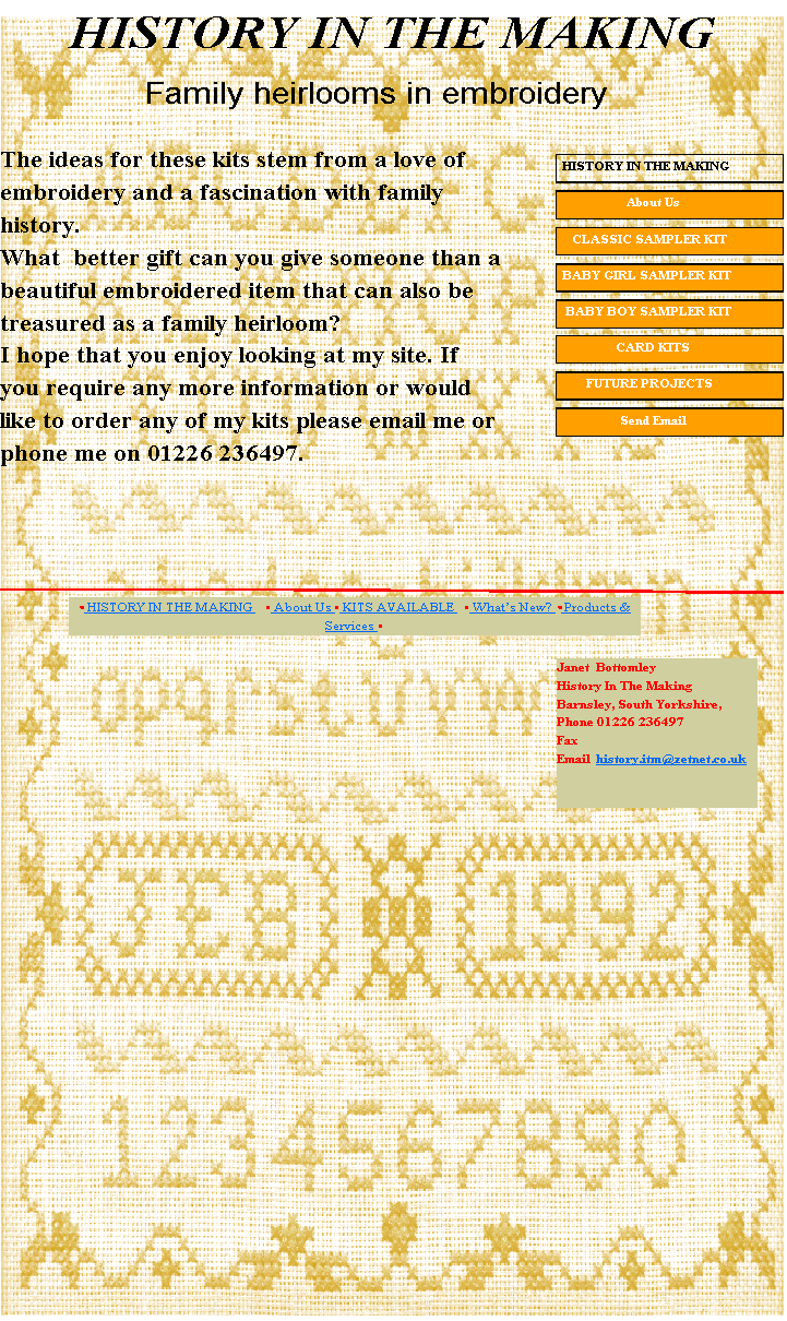 History sampler