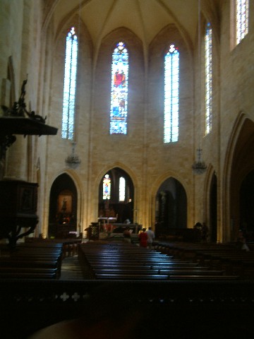 The cathedral in Sarlat.