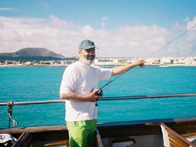 Arriving at Fuerteventura aboard the Cesar II