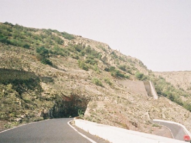 Hairpin bend on the road north.