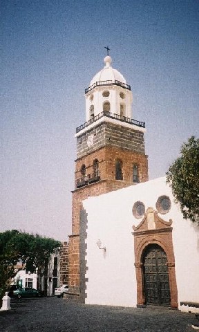 The church at Teguise, former ancient capital of Lanzarote.