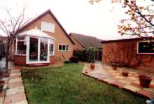 Rear gardens and Conservatory