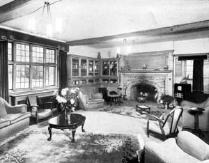 The living room at Timbers