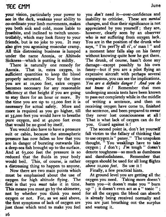 Oxygen and All That - part 2 - Tee Emm