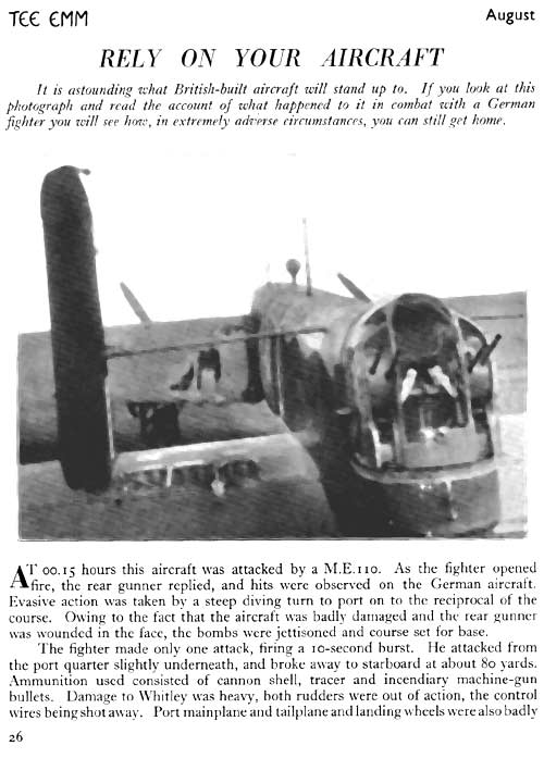 Rely on your aircraft - Tee Emm - part 1