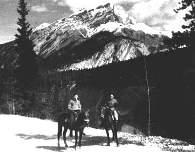 On horseback in the Rockies